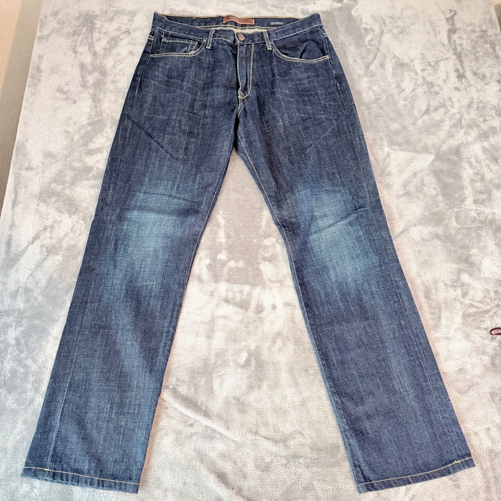 Agave Denim Mens 34x33 Waterman Relaxed Straight Jeans Westhaven Loose Dark USA